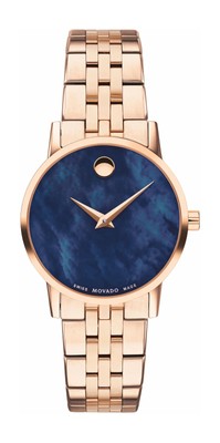 Movato mother of pearl watch Movado Museum Classic Diamond Mother-of-Pearl Dial Gold-Tone  main image 4
