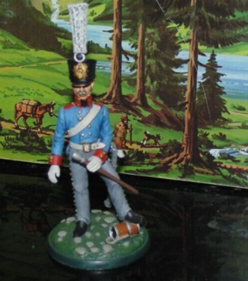 8-9cm Tin Soldiers Franz Revolution Artist Painting Excellent Benassi 26