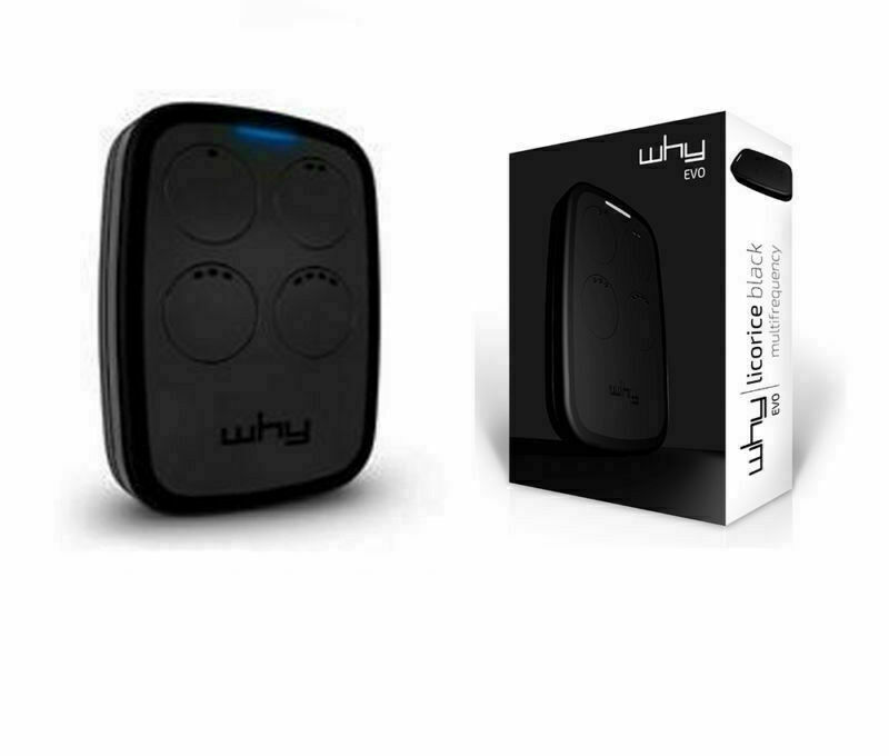 SICE WHY EVO Nero Telecomando Cancello Universale Rolling Code 11.0 - 1