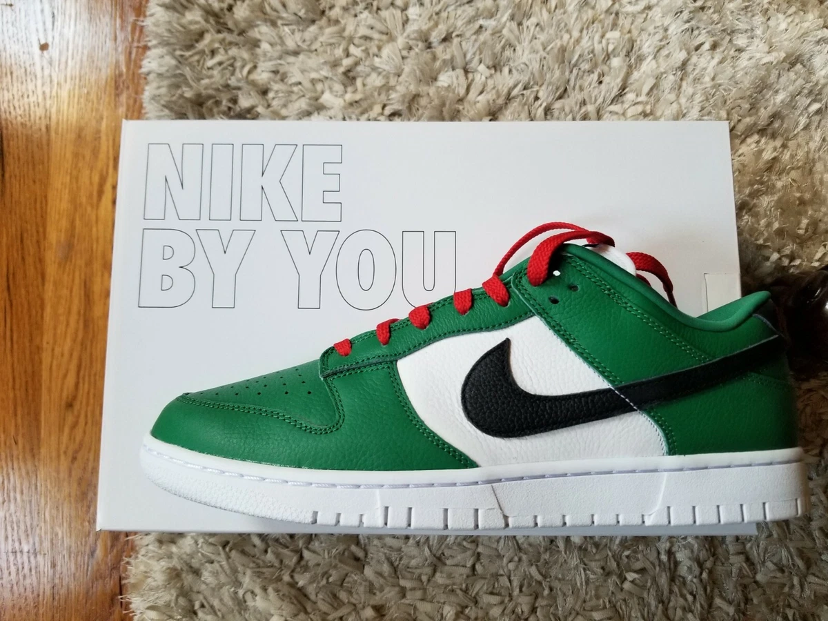 Tomar represalias solapa Masculinidad Nike Dunk Low By You 365 Heineken Green White Red Size 11.5 Sneakers Shoes  | eBay