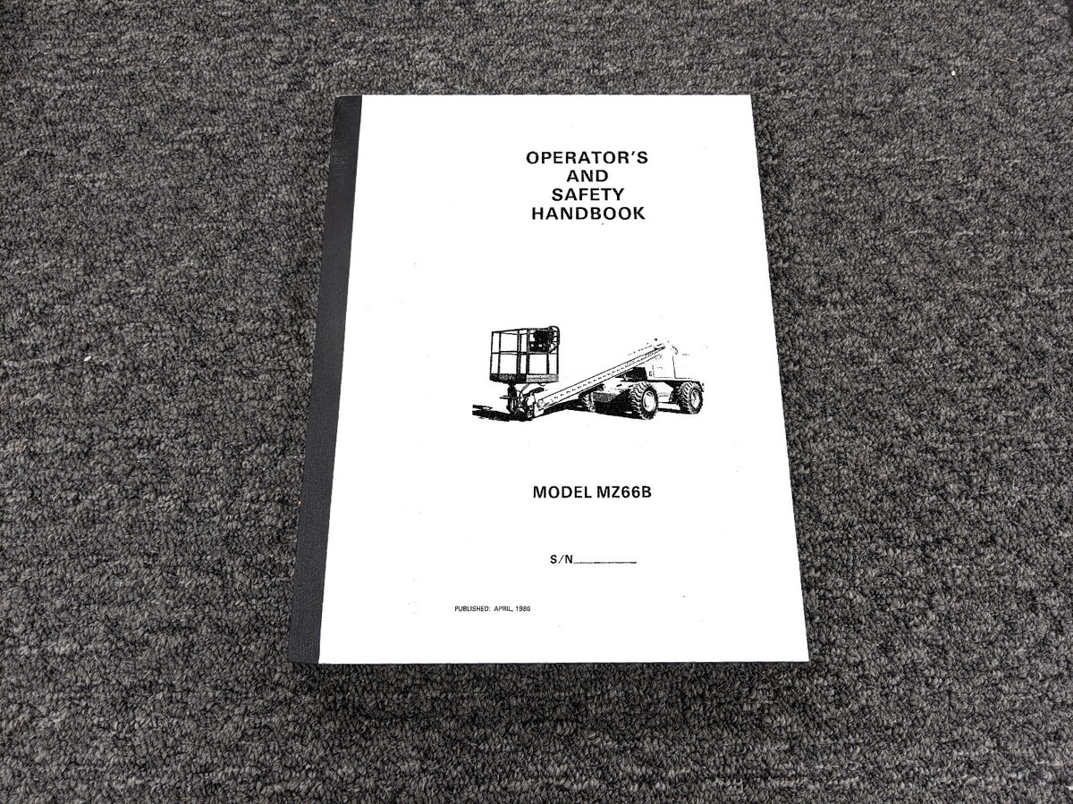 Grove MZ66B Crane Boom Lift Safety Owner Operator Maintenance