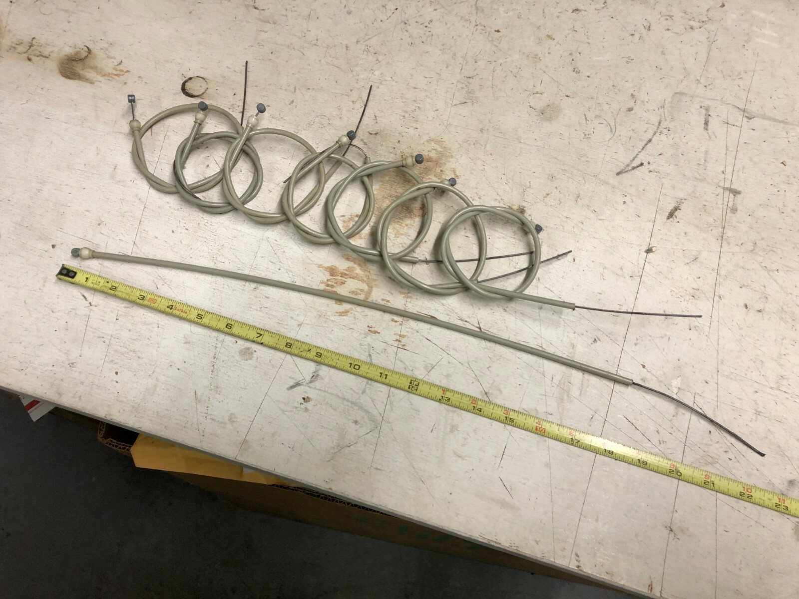 Bicycle Front Brake Cable 24 1/2" Long Grey Jacket Lightweight Roadbike