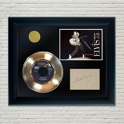Elvis Presley Framed 45 Gold Record Reproduction Signature Display 2 | eBay