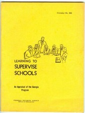 Vintage 1950 LEARNING to SUPERVISE SCHOOLS Federal Security Agency Circular 289!