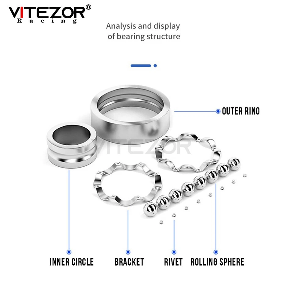 Fits Traxxas X-MAXX XMAXX 6S Full Bearings Kit +(2) Upgrade RPM Wheel Hub 31 Pcs - Image 2 of 4