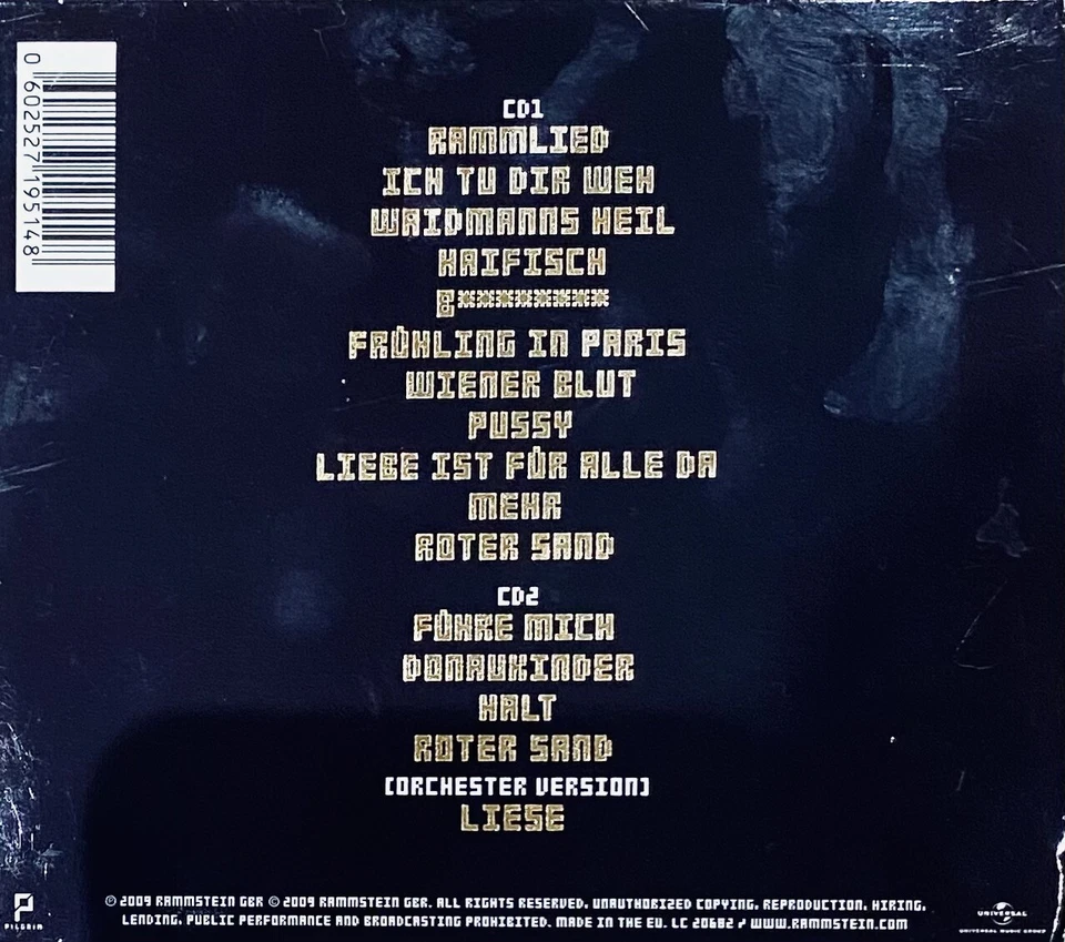 RAMMSTEIN "Liebe Ist Für Alle Da" 2CD Deluxe Edt • LIKE NEW - Bild 2 von 4