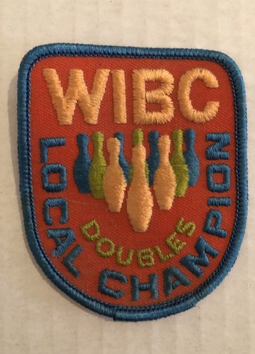 2 Vintage WIBC Local Champion Doubles Bowling Patches Class 'A' 77-78 - Picture 3 of 6