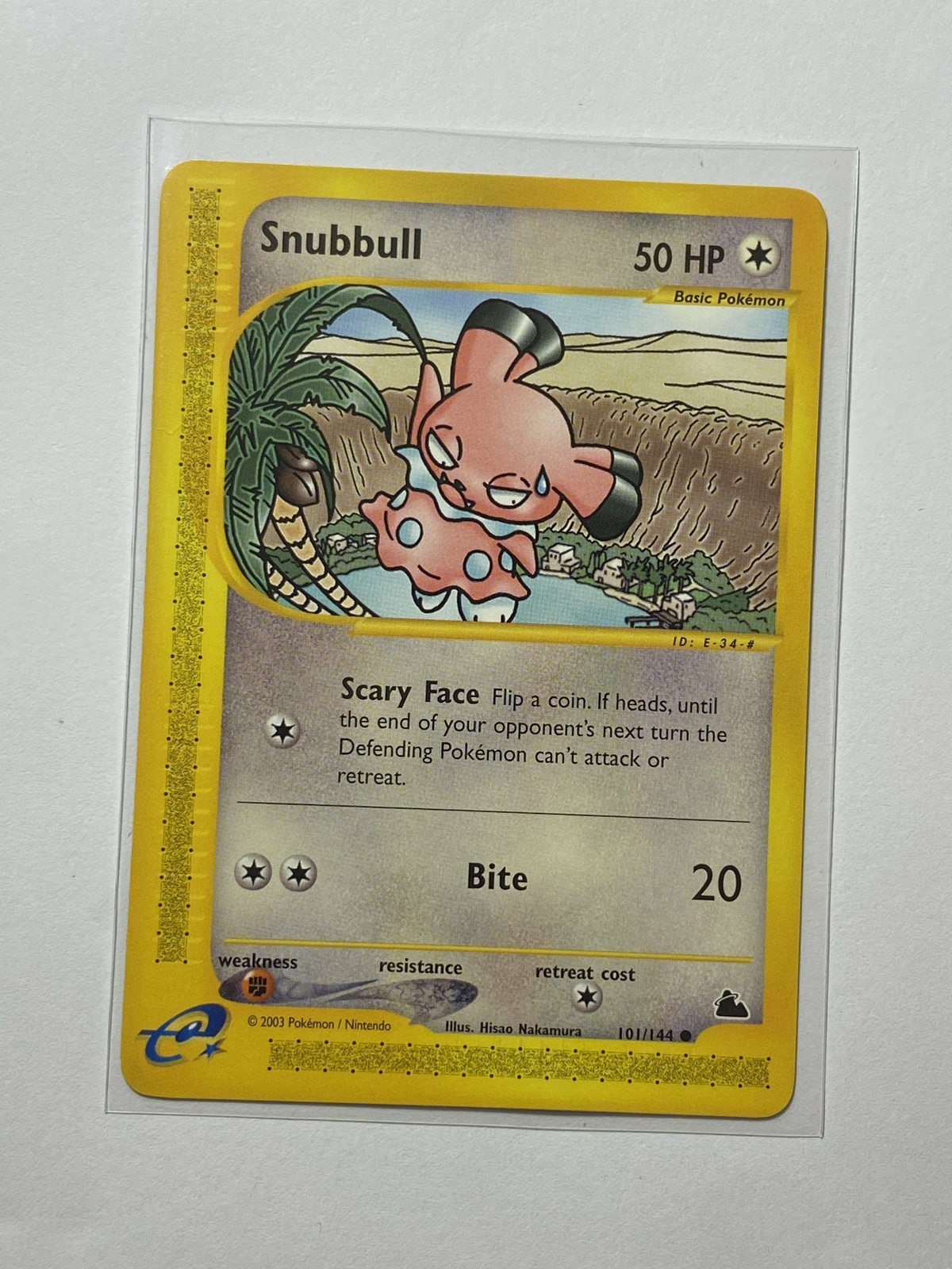 Snubbull Skyridge 101/144 Pokemon TCG e reader near mint-image