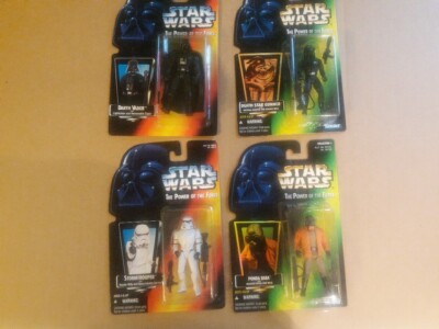 Lot Of 4 Kenner Figurines Darth Vader, Death Star Gunner,Stormtrooper,Ponda Baba
