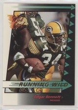 1992 Wild Card Running Wild Gold Edgar Bennett #5 Rookie RC 0h1. rookie card picture