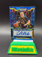 2022-23 Panini Prizm Draft Picks - Collin Welp - Blue Ice Auto - /75