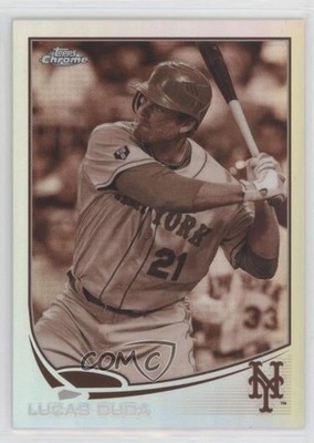 2013 Topps Chrome Sepia Refractor 68/75 Lucas Duda #5 18l6