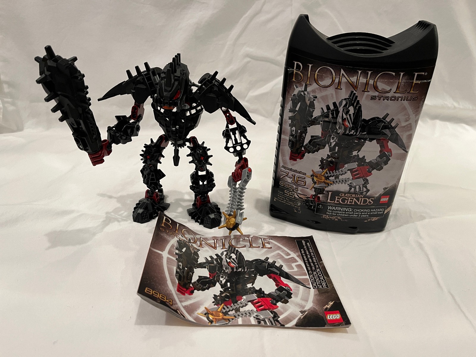 LEGO Bionicle 8984 Glatorian Legends Stronius with canister