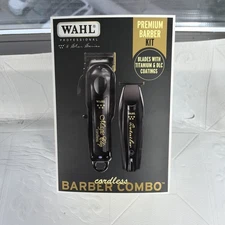 Wahl Cordless Barber Combo Black Magic Clip Clipper & Detailer Trimmer 3025397