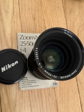Nikon Zoom-Nikkor 25-50mm Ai-s Manual Focus f/4 Zoom Lens with Case and Manual