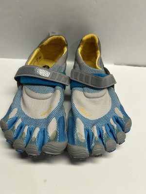 Vibram Fivefingers W346 Blue Gray Bikila Mesh Running Shoes Women 6