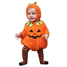 Toddler Halloween Costume,Baby Pumpkin Costume Toddler Infant Unisex-Kids Hallow