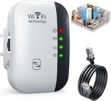 1200Mbps Dual Band WiFi Extender 3000sq.ft Long Range Booster Signal Amplifier u