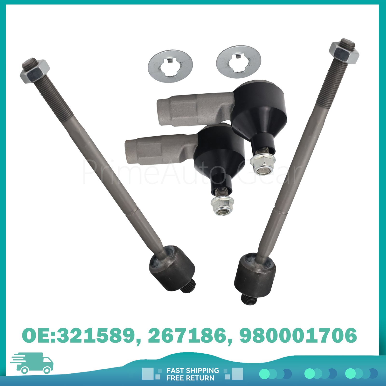 Maserati Quattroporte 2003-2012 Right Outer Tie rod ends Set