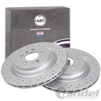 2X A.B.S. Bremsscheiben 330Mm Hinten Passend FüR MERCEDES-BENZ M-KLASSE