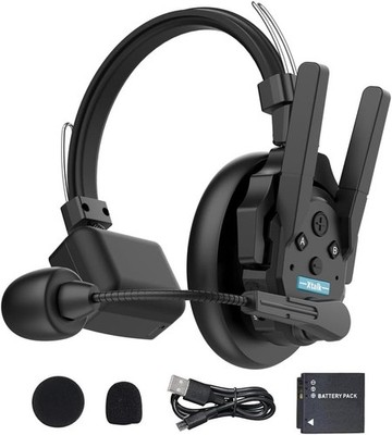 Microphones & Wireless Systems Black XPRO X1 1 Person Wireless Intercom Headset