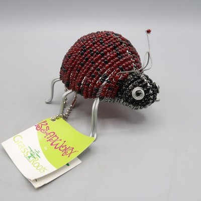 Beadworx By Grass Roots Ladybug Insect Beaded Garden Creature Small