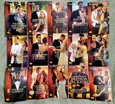 Lot of 15 Silhouette Desire Romance Books 2007-2011 PB Major, Banks, Rose SD-2