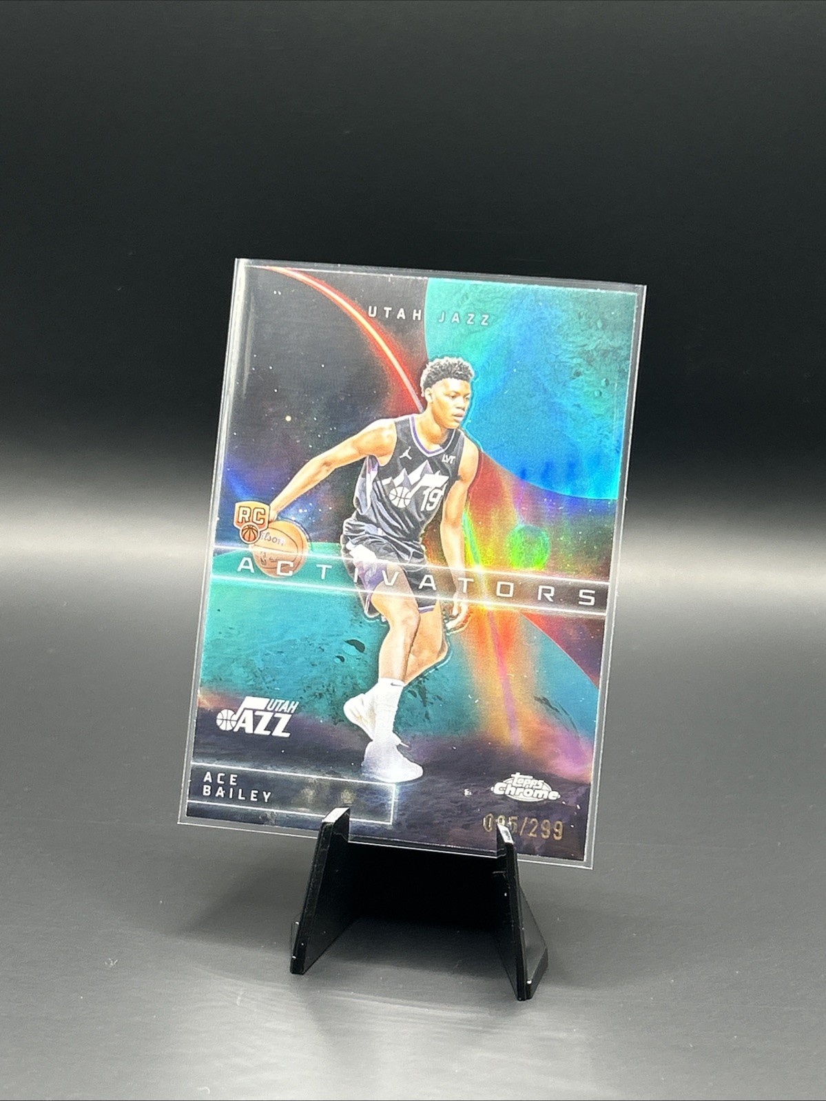 Ace Bailey 2025-26 Topps Chrome NBA RC Blue /150 Activators Rookie #AC-15 Jazz