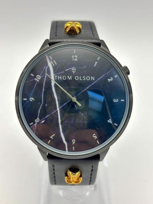 Thom Olson CBT0015 Quarzuhr Armbanduhr Damenuhr schwarz mit leder