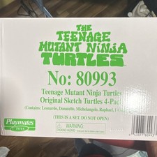Playmates Toys TMNT Original Sketch Turtles 4-Pack Comic Book 80993