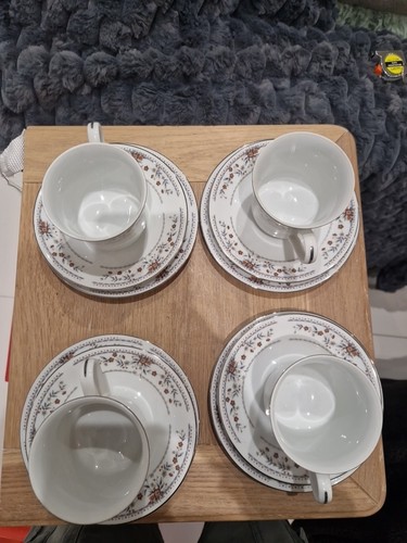 4 x tazze, piattini, piatti laterali vintage SONE WADE porcellana trio Claremont Giappone - Foto 6 di 13