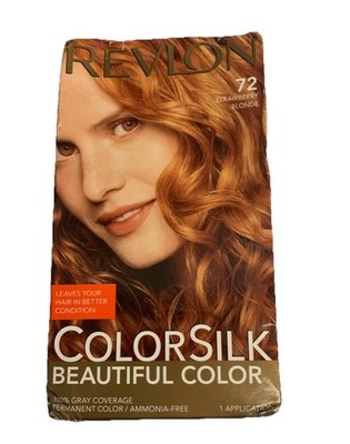 (1) Revlon ColorSilk #72 Strawberry Blonde Slight Box Damaged See Images VIEW