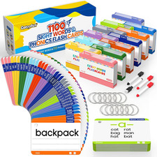 1180 Sight Words Flash Cards Kindergarten Hooked on Phonics Dolch  Fry High Fre