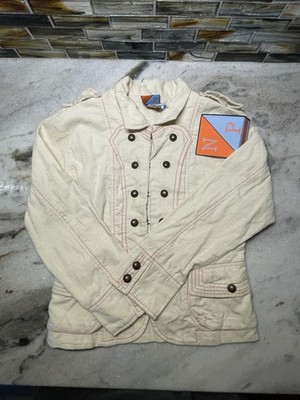 Boutique Nick Nack Patty Wack Winter White Jacket Coat Size 10 Girls NWT