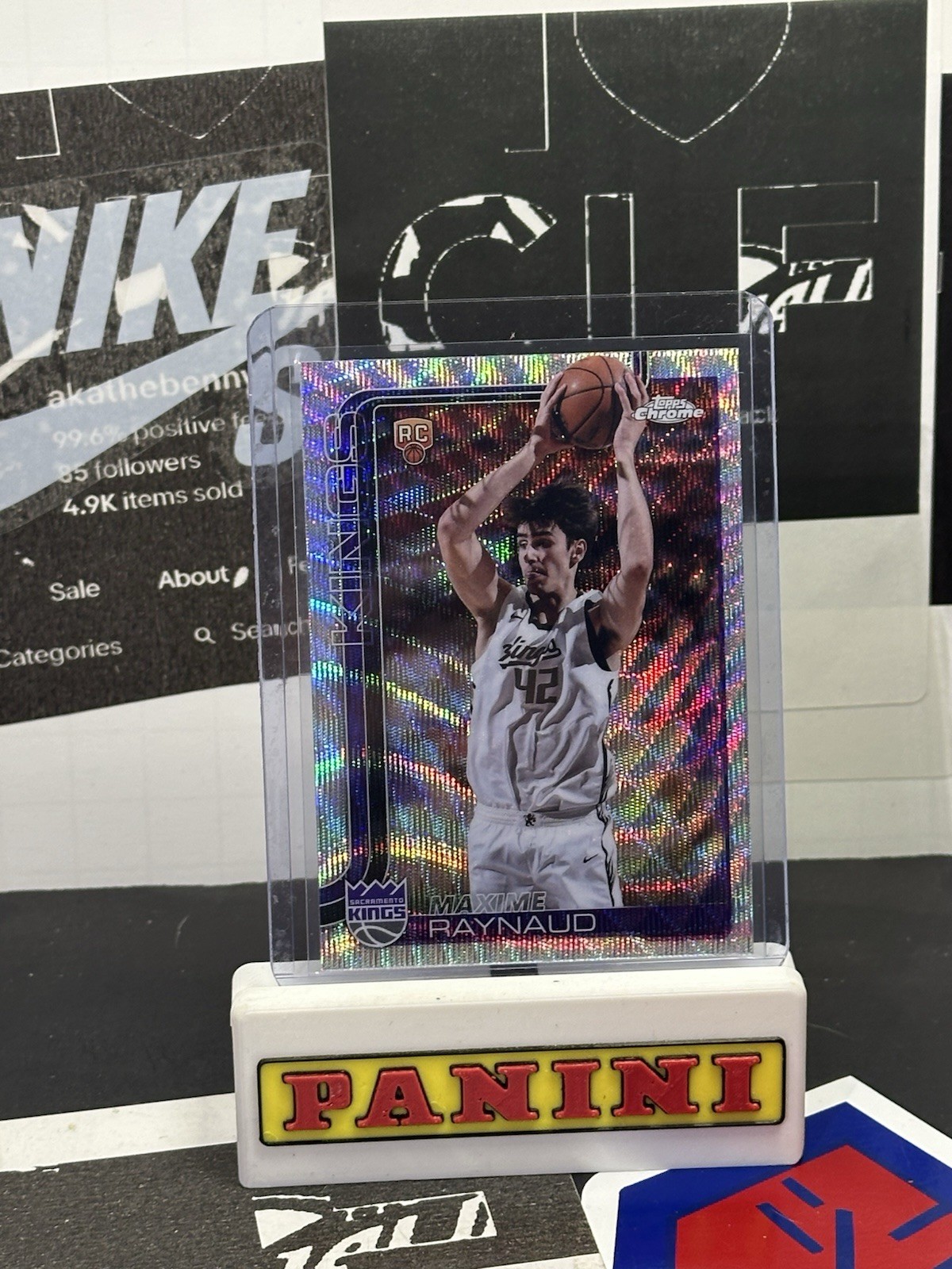 2025-26 Topps Chrome Maxime Raynaud #293 Wave Refractor Kings RC 