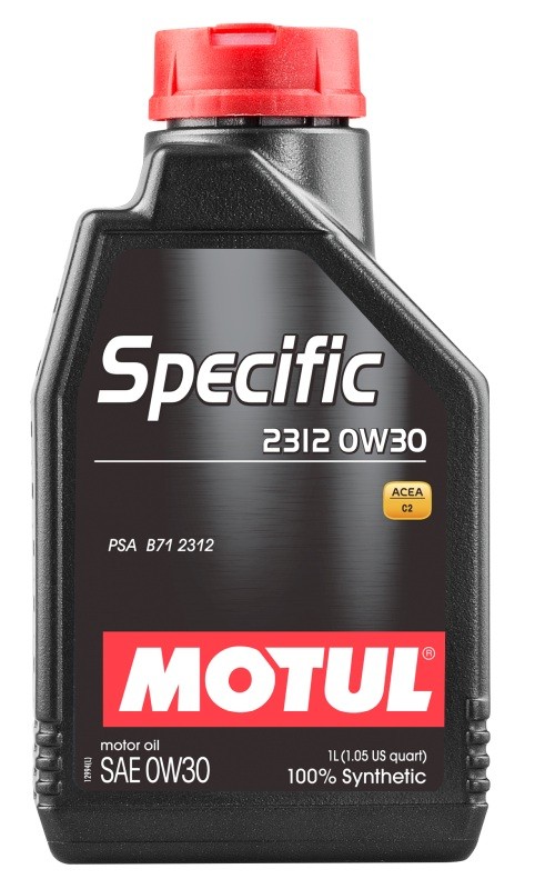 Huile 0W30 1L Specific 2312 norme PSA B712312 lubrifiant DPF C2