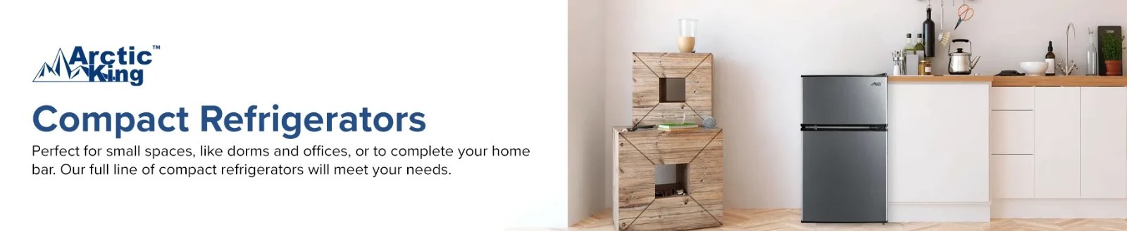 [US WAREHOUSE] Arctic King ARM32D5ASL 3.2 Cu Ft Compact Fridge - Stainless Steel