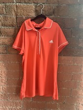 Women’s Adidas Golf Short Sleeve Size Medium Polo T-shirt Red
