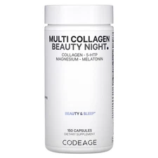2 X Codeage, Multi Collagen Beauty Night, 150 Capsules