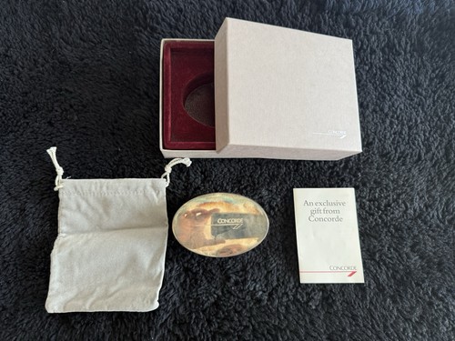 Concorde British Airways Vintage 1990s Lint Brush Silver Plated Gift