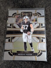 2023 Panini Select #57 Michael Mayer RC Las Vegas Raiders Rookie Football Card. rookie card picture