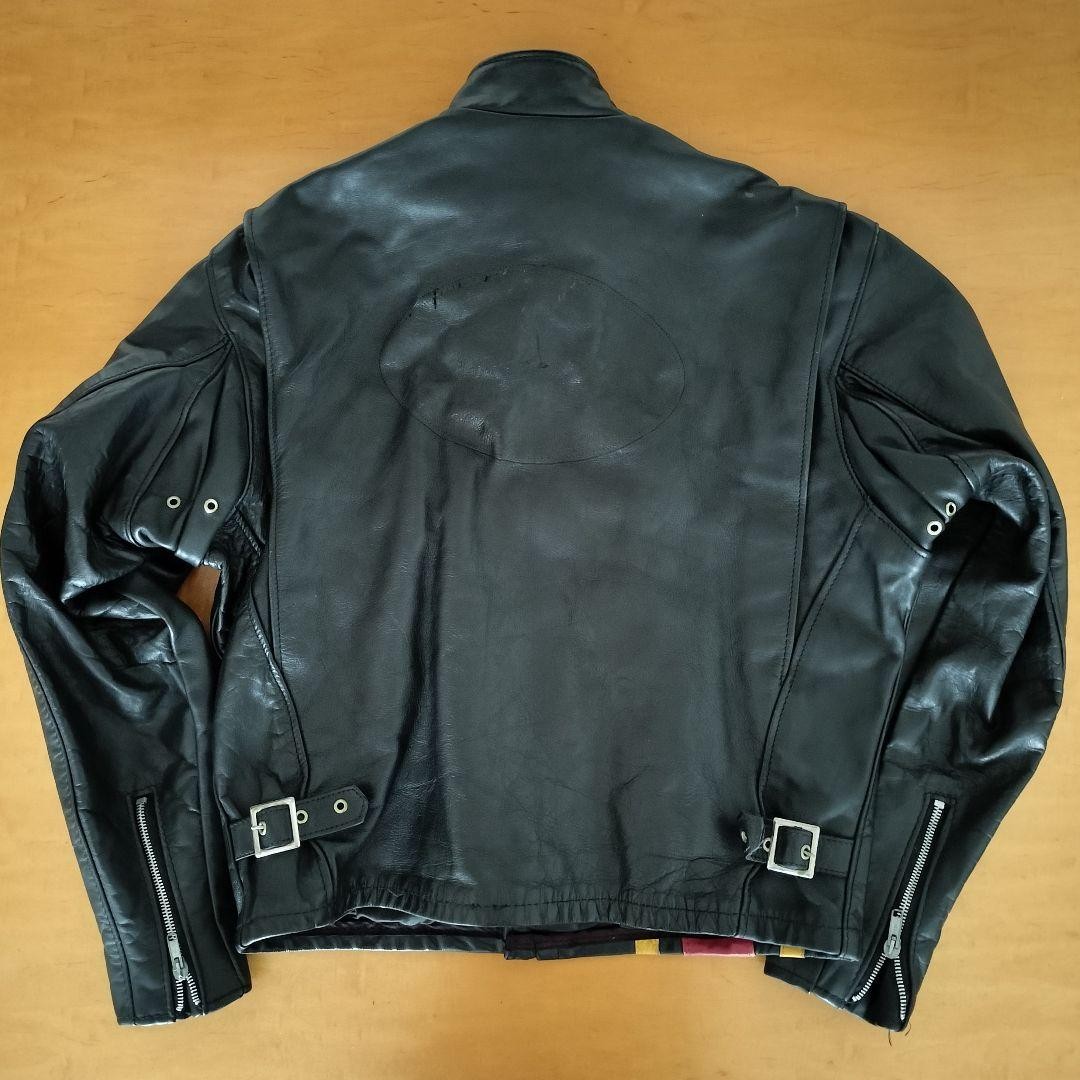 SCHOTT ショット USA製 1650 レザー ライダースジャケット 40 Schott 1650 Leather Jacket Black Single Rider USA Made Size