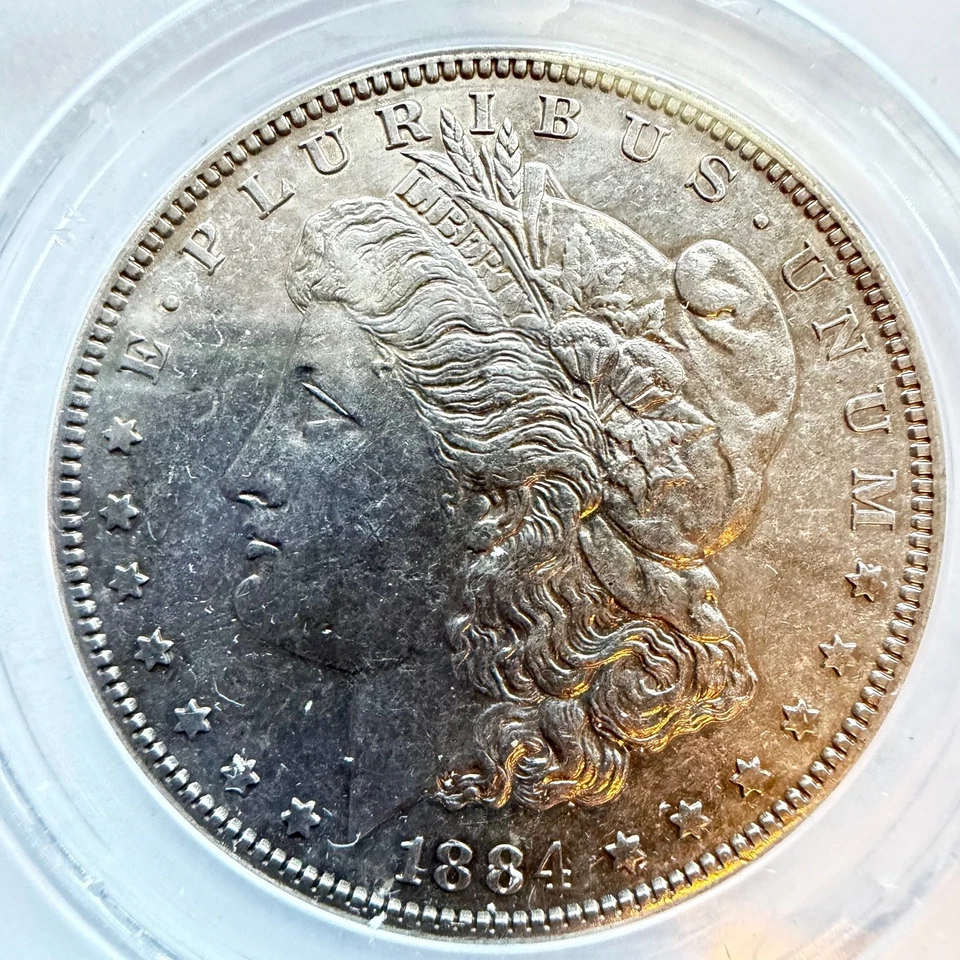1884-S $1 Morgan Silver Dollar VAM-17 AU53 Cleaned AU53 -- VAM-17 - Image 3 of 4