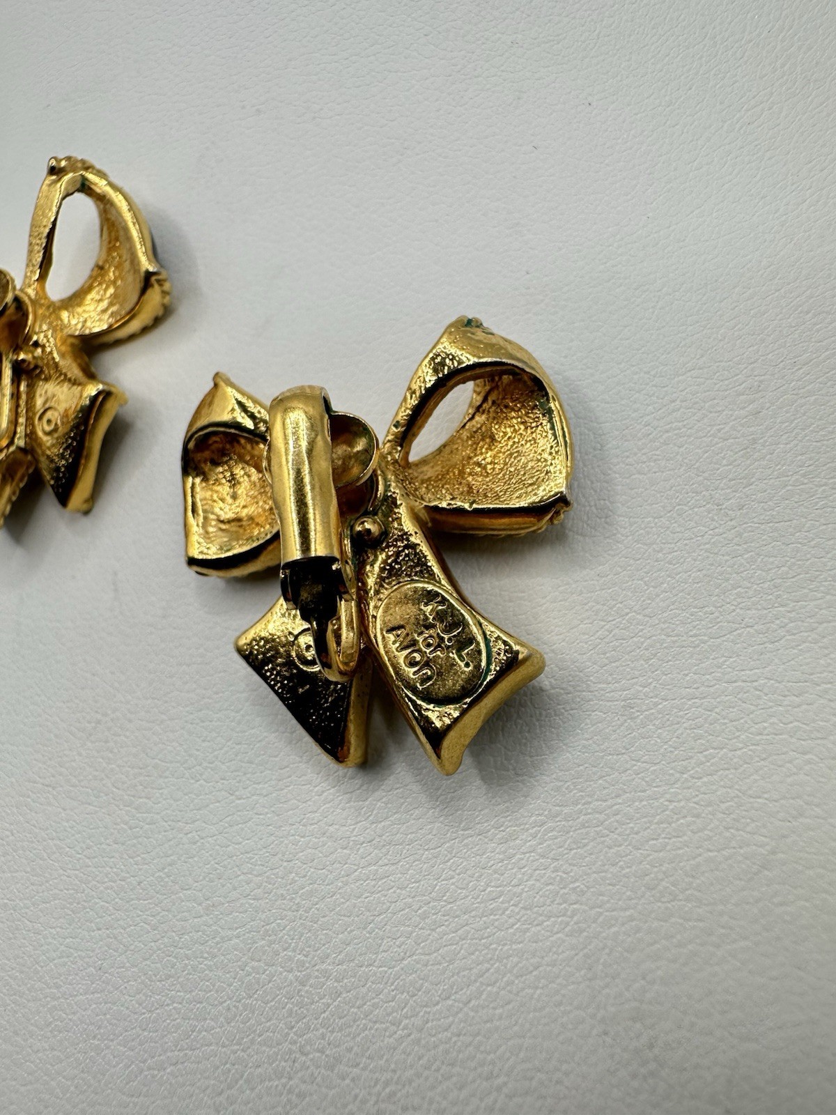 VTG Kenneth Jay Lane KJL Avon Black Enamel Gold T… - image 7