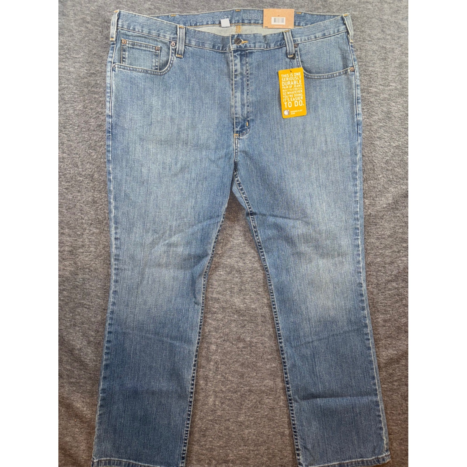 Carhartt Rugged Flex Relaxed Fit Straight Leg Jeans Mens 42x30 Blue NEW *READ*