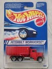 VINTAGE "PETERBILT WORKHORSE" 1994" HOT WHEELS RED DUMP TRUCK" NEW IN PACKAGE