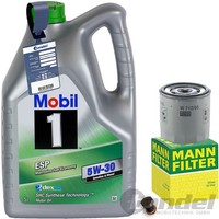 Mann ÖLfilter+Mobil 1 Esp ÖL Passend FüR 1.2/1.4 Tsi Vw Polo Skoda Fabia Audi A1