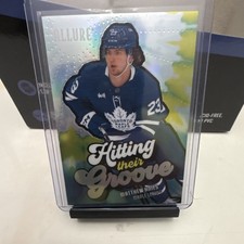 Upper Deck Allure Matthew Knies Hitting Their Groove #HTG-3 Maple Leafs