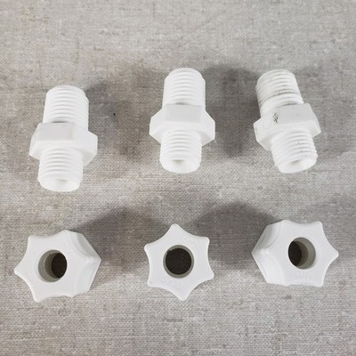 MCMASTER-CARR 5016K477 5/16'' & 1/4'' Polypropylene Hi-Pressure Comp. Fit, 3 Pack