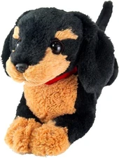 Knee Pillow Miniature Dachshund Black Plush Toy